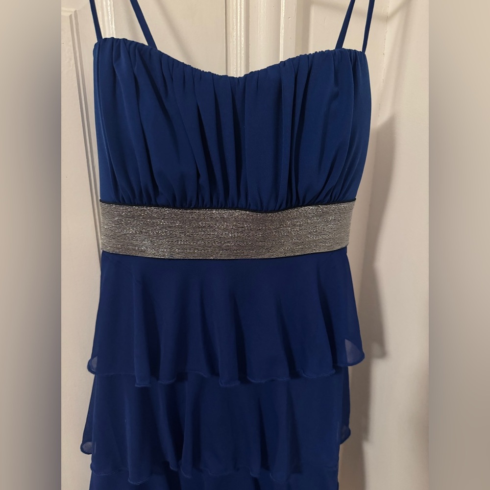 Sweet Storm Blue Dress Sweetheart Neckline Empire Waist
